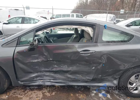 2013 Honda Civic Lx z USA, uszkodzony, nr VIN 2HGFG3B58DH504153